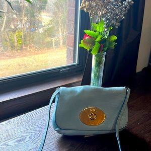 Light blue coach purse